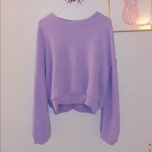 Purple free people sweater